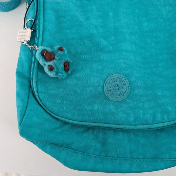 Kipling Kichirou Insulated Crossbody Lunch Bag Teal Cool Blue - Picture 5 of 7